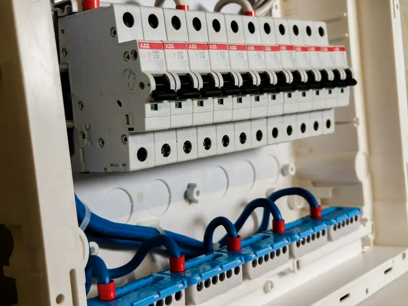 MCB terpasang di panel distribusi